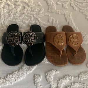 2 Pair of Tory Burch Sandals size 7.5